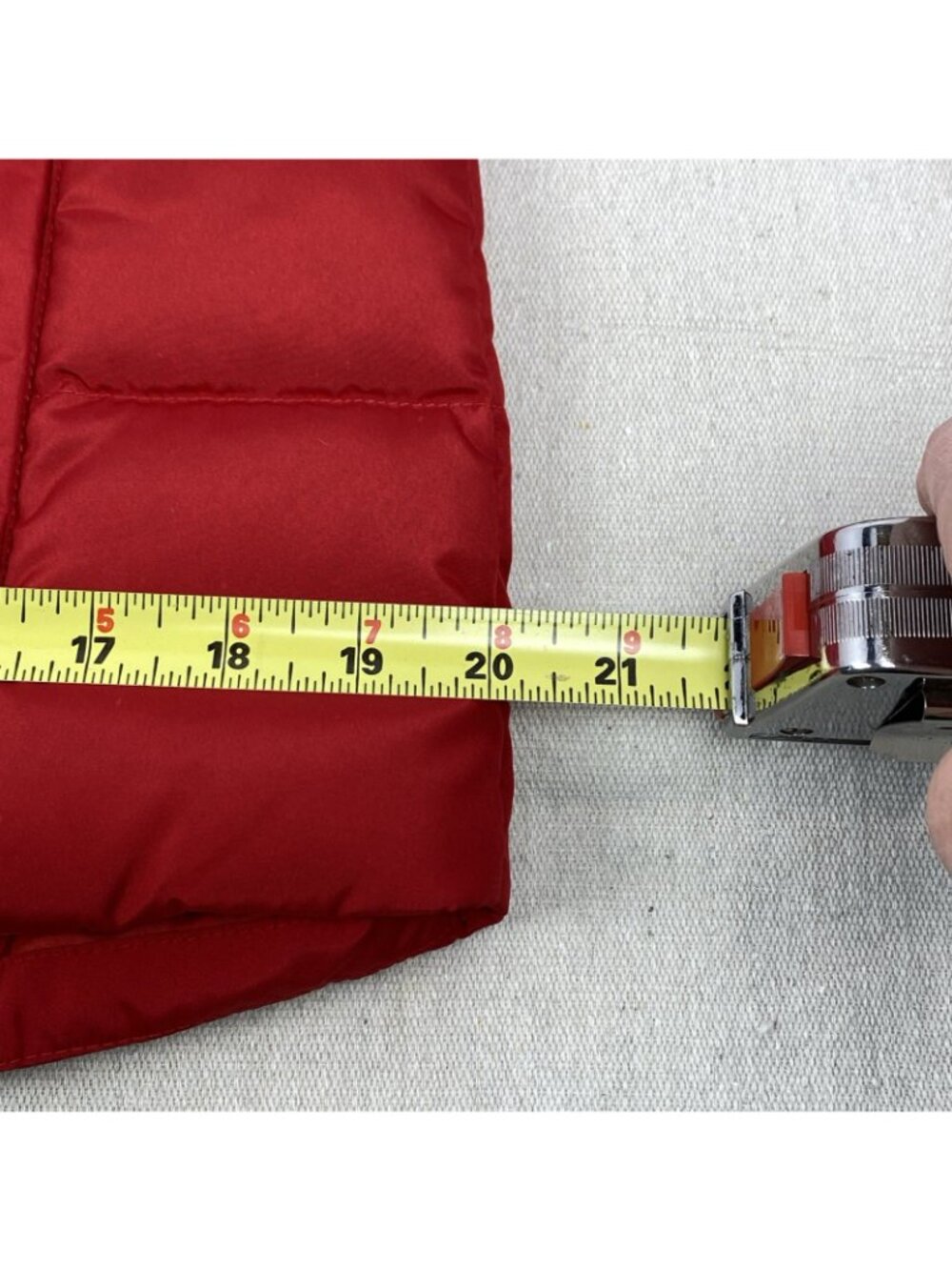 NEW Lands End Silver Premium Down 600 Filled RED Womens XS Coat *READ DESCRIPT* - Picture 10 of 15